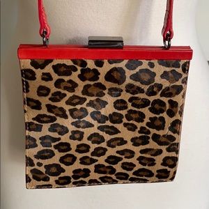 Nicole Miller collection leopard Mini Purse